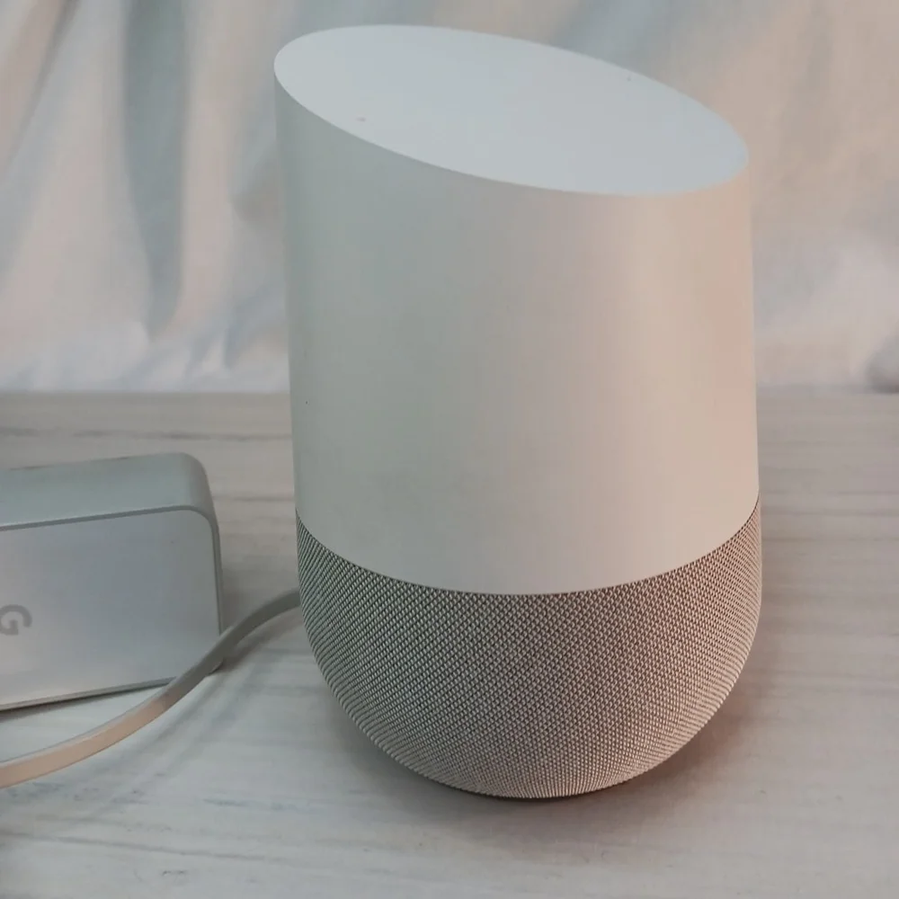 Google Home Smart Speaker Voice Assistant White
